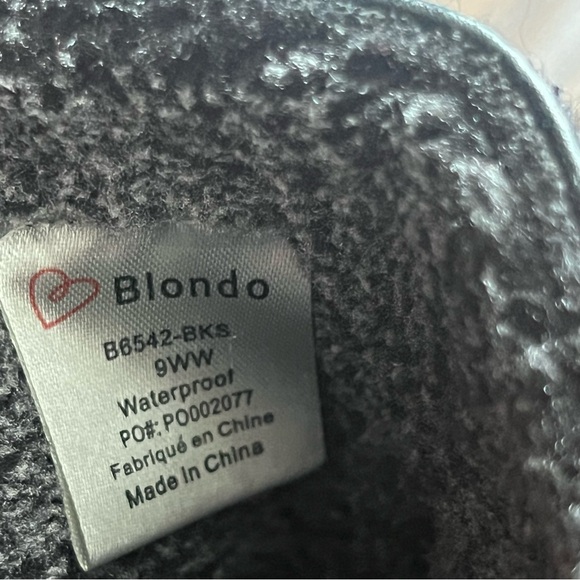 Blondo Waterproof Suede & Wool Boots – Women’s Size 9WW - Picture 7 of 14